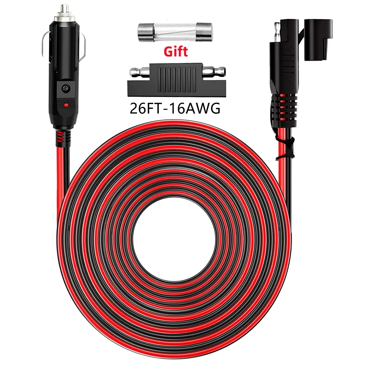 

Extension cable SAE to SAE quick disconnect connector wire SAE connector with reverse adapter suitable for car and motorcycle RV