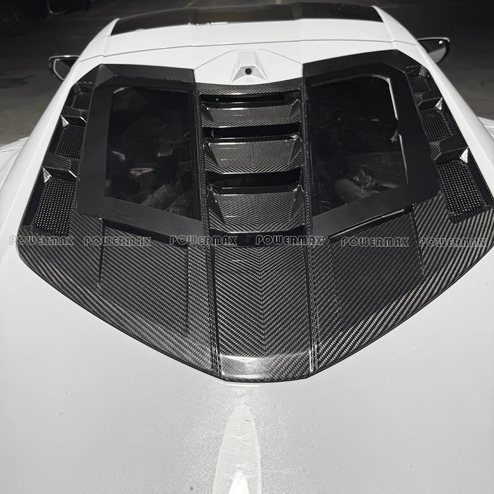 Dry Carbon Fiber Rear Window Cover Trim Fit 2019+ Chevy Corvette C8 Rear Window Exterior Accessories