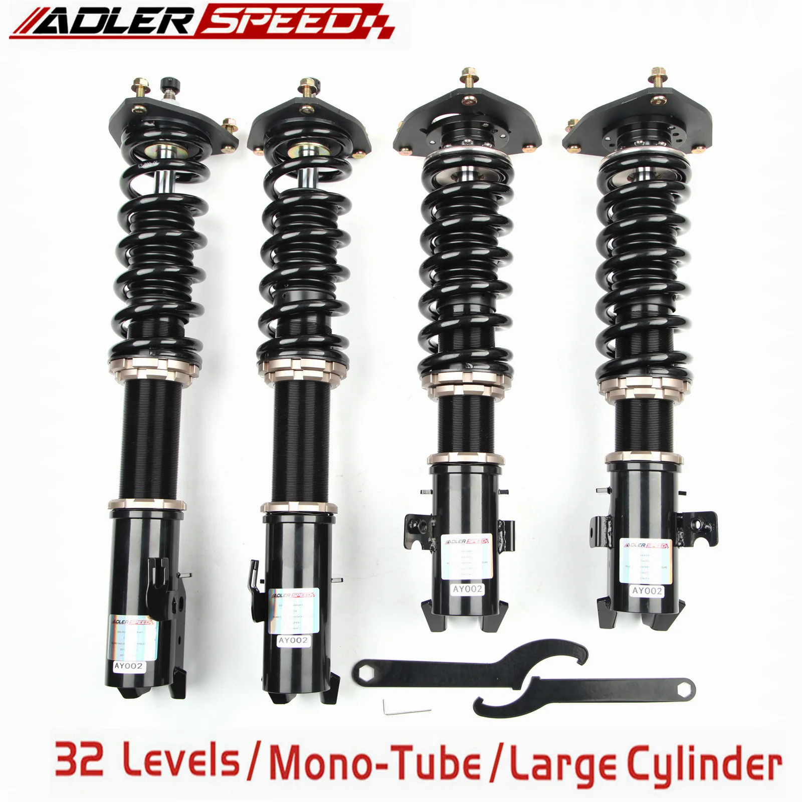 

ADLERSPEED 32 Level Mono Tube Coilovers Suspension Kit For Subaru Impreza WRX STI GDB (2005-2007)