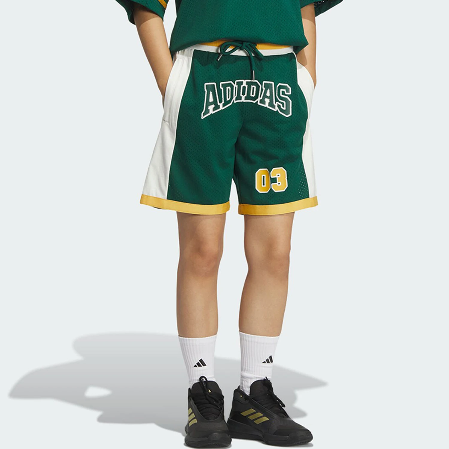 

Официальные мужские и женские классические дышащие баскетбольные спортивные шорты Adidas с тремя полосками JD6399