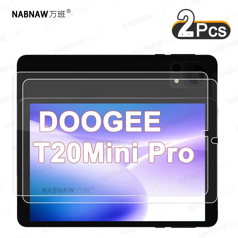 

2 Packs HD Scratch Proof Screen Protector Tempered Glass For DOOGEE T20mini Pro Tablet 8.4-inch Protective Film