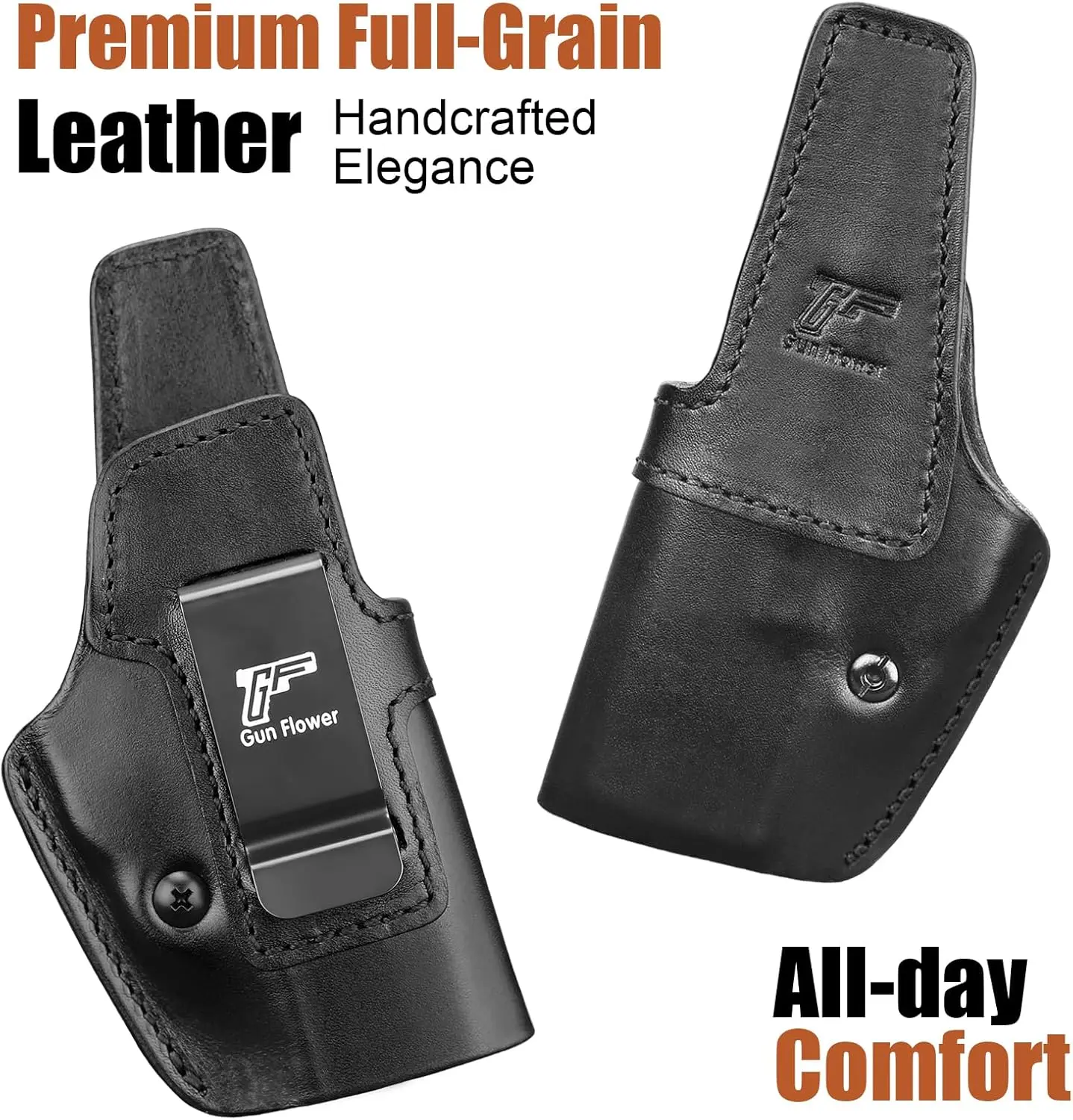 

Для Springfield Hellcat Pro/Comp, Hellcat RDP, кожаная кобура IWB, подключаемая переноска, внутренний пояс, ремень 1,5-1,75 дюйма, правая рука
