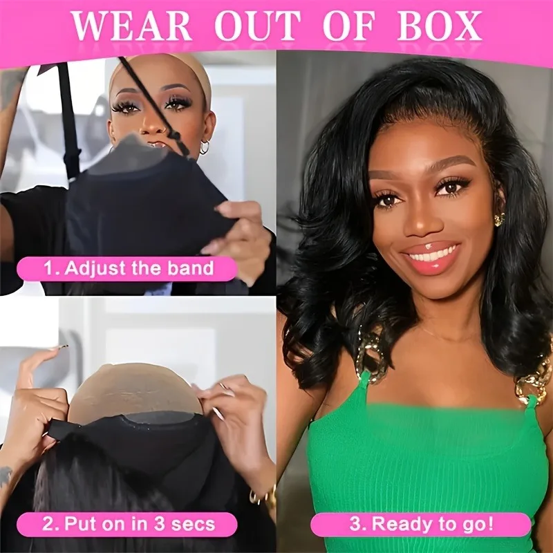 13x4 شعر مستعار بدون صمغ Bye Bye عقدة شعر مستعار دانتيل قبل قطعها قبل قطع للمبتدئين الجسم موجة الدانتيل الجبهة خصلات الشعر المستعار الإنسان للنساء ناتورا