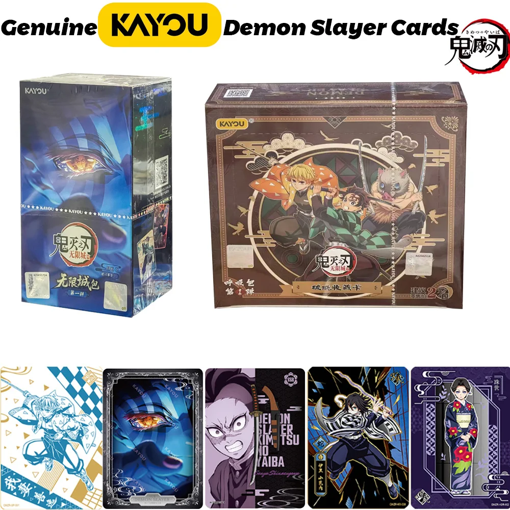 Image of Original KAYOU Demon Slayer Karten Infinite City Edition Anime Sammelkarten Film-Merchandise Geburtstagsgeschenke