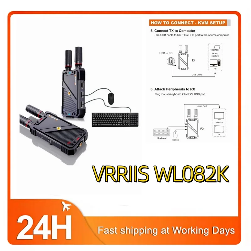 400m Wireless Transmission HDMI KVM Extender Video Transmitter Receiver for USB Keyboard Mouse Camera Laptop PC To TV Monitor