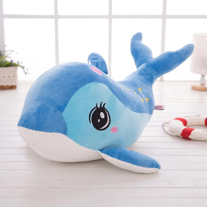 Dolphin plush toys girls sleep doll June 1 Children's Day gift oceanarium fish pillow