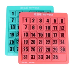 Children Montessori Toys Digital Slide Jigsaw Puzzle Number Huarong Road Board Math Game Klotski Toy Kids Gifts