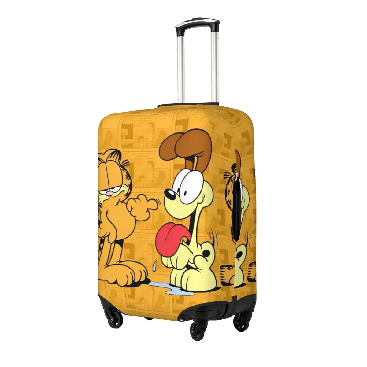 G-Garfield The Cat Luggage Cover Fits 18-32 Inch Suitcases Elastic Suitcase Cover Protector Travel Accessories