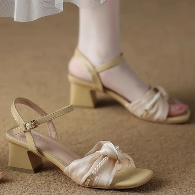 

Весна/осень 202, универсальные и потрясающие пара сандалий, новые модные туфли на высоком каблуке на массивном каблуке, женская обувь, туфли-лодочки