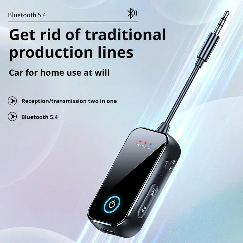 

Bluetooth Audio Adapter 3.5mm Car Audio Dedicated Receiver Transmitter Speaker Car kit 2-in-1 Wireless Connection