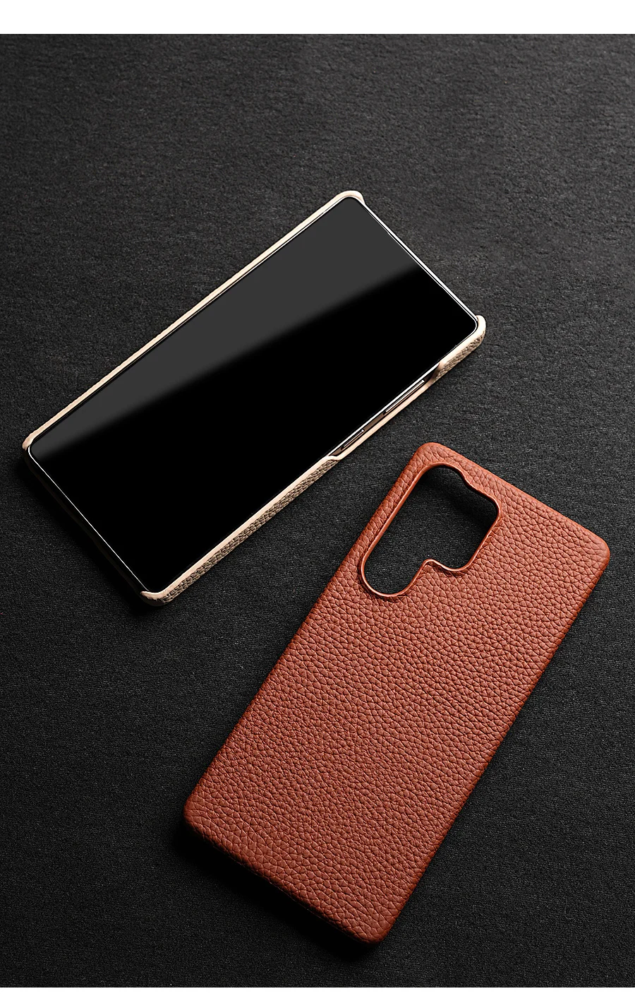 for Magsafe Case for Samsung Galaxy S26 S24 S25 Ultra Plus Natural Cowhide Leather Magnetic Protector Luxury Phone Back Cover