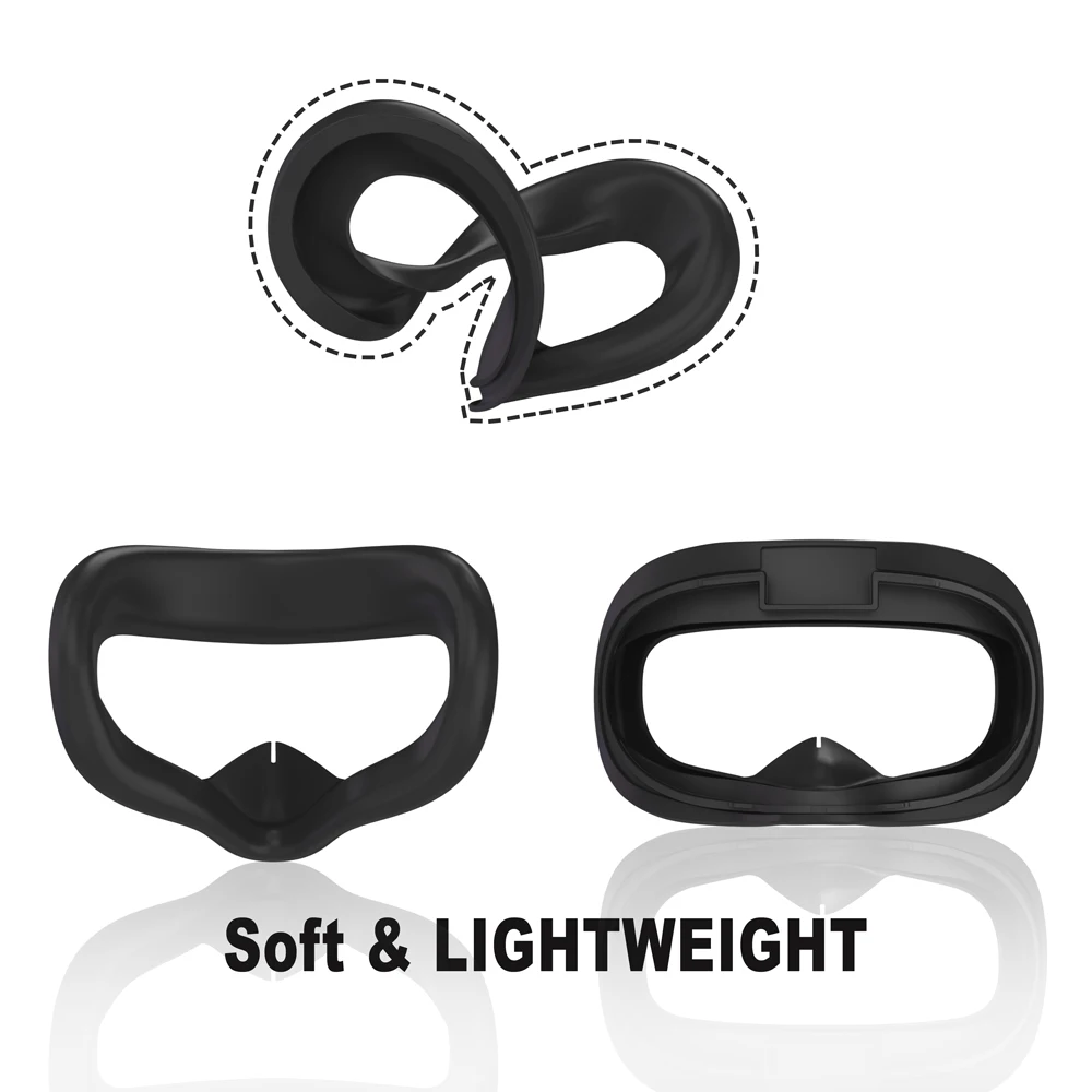HUNDAI-funda protectora para Oculus Quest 2 VR, protector de silicona para ojos, antisudor, accesorios para Oculus Quest 2