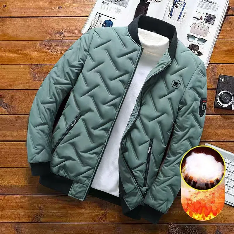 

2024 Winter Men's Golf Jackets Fashion Down Cotton Golf Coats Man's Windbreak Thickening Keep Warm Tops Golf Clothing Man's 골프웨어