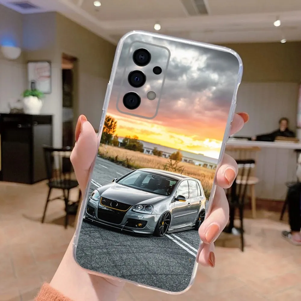 G-Golf-G-GTI Car Sports Phone Case For Samsung Galaxy A71,70,52,40,51,31,A50,21S,30S,Note20ultra Transparent Soft Cover