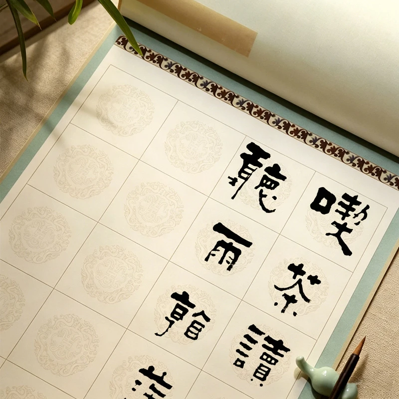 Chinese Xuan Paper Scroll Blank Hanging Scroll Half Raw Rice Paper for Calligraphy Writing Traditional Painting Vertical Hanging