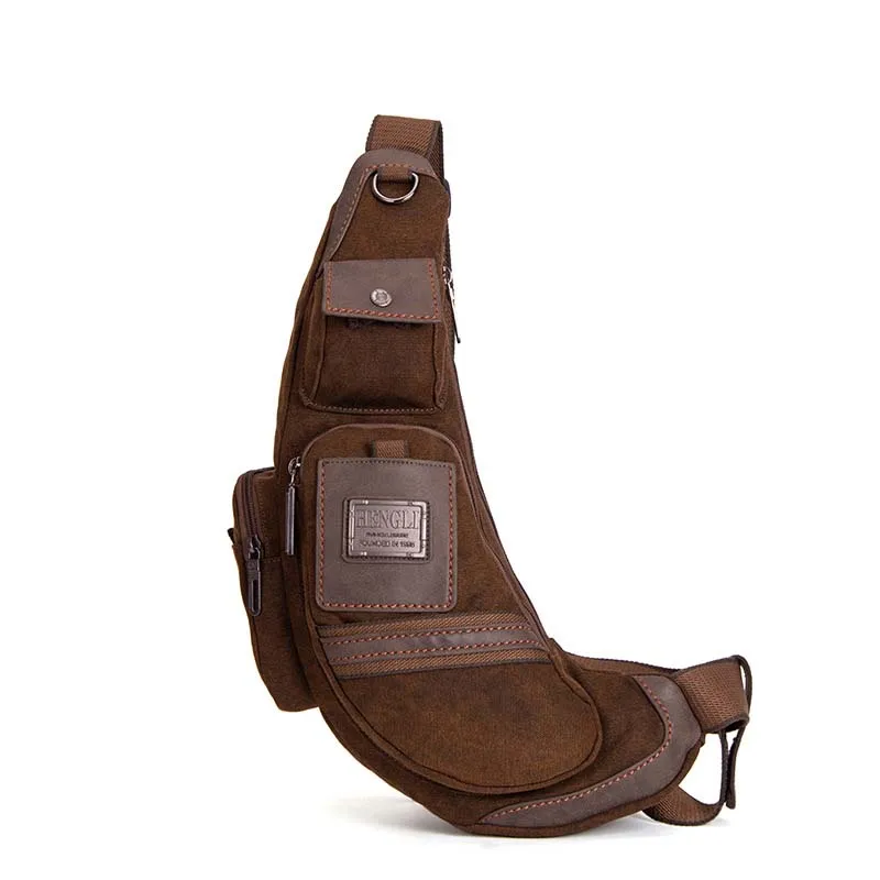 Torba na ramię mąż Mężczyźni Płótno Wszechstronne codzienne torby na ramię Torba podróżna w stylu retro