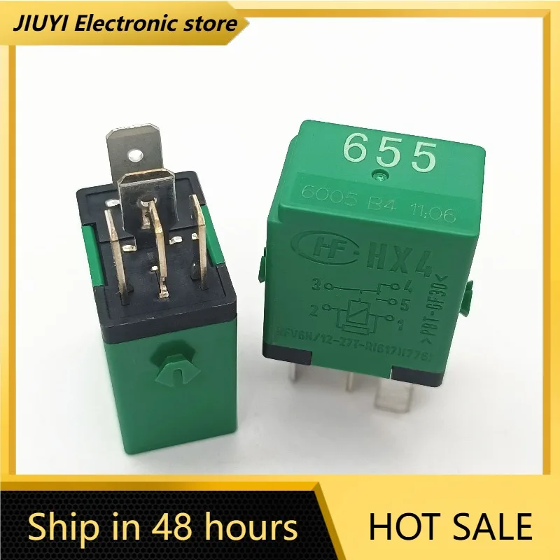 New 1pcs/lot 12V 5 Terminal Car Relay 645 HFV6H 12-Z7T-R Auto Replacement Relay For Headlight Fuel Pump Cooling Fan