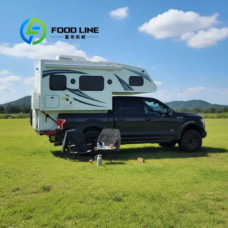Slide On Truck Camper Off Road Lightweight Demountable Anti-Corrosion Alloy Frame Delivers Long Service Life For Frequent Travel