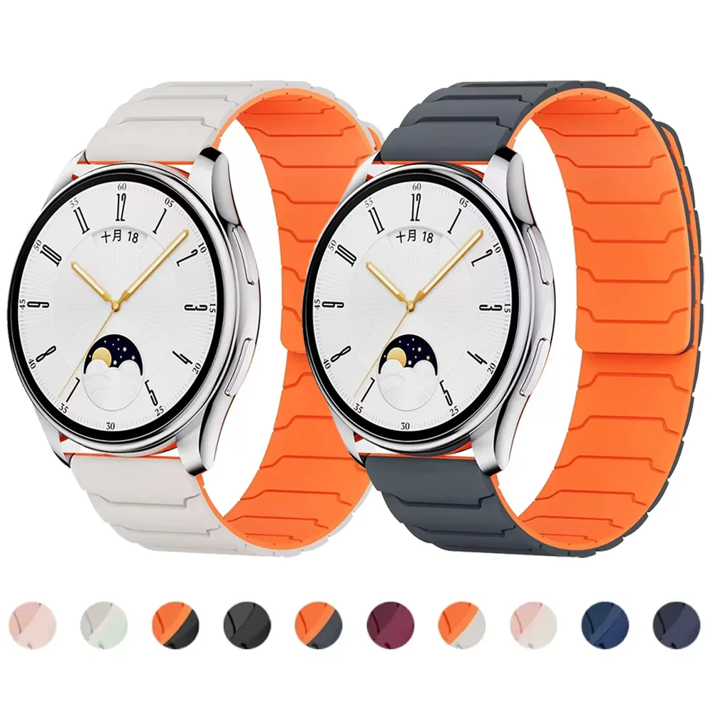 Magnetic Loop Strap For Xiaomi Watch 2 Pro S4 S3 S2 S1 Pro Active 22mm Silicone Watch Band For Mi Watch Color Miwatch Color 2