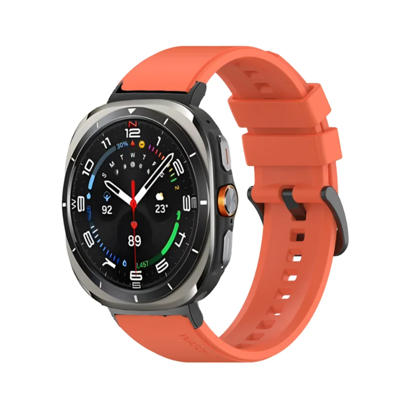 Ремешок силиконовый для Samsung Galaxy Watch Ultra 47 мм, цветной спортивный браслет для Samsung Watch Ultra7 47 мм, аксессуары для наручных часов