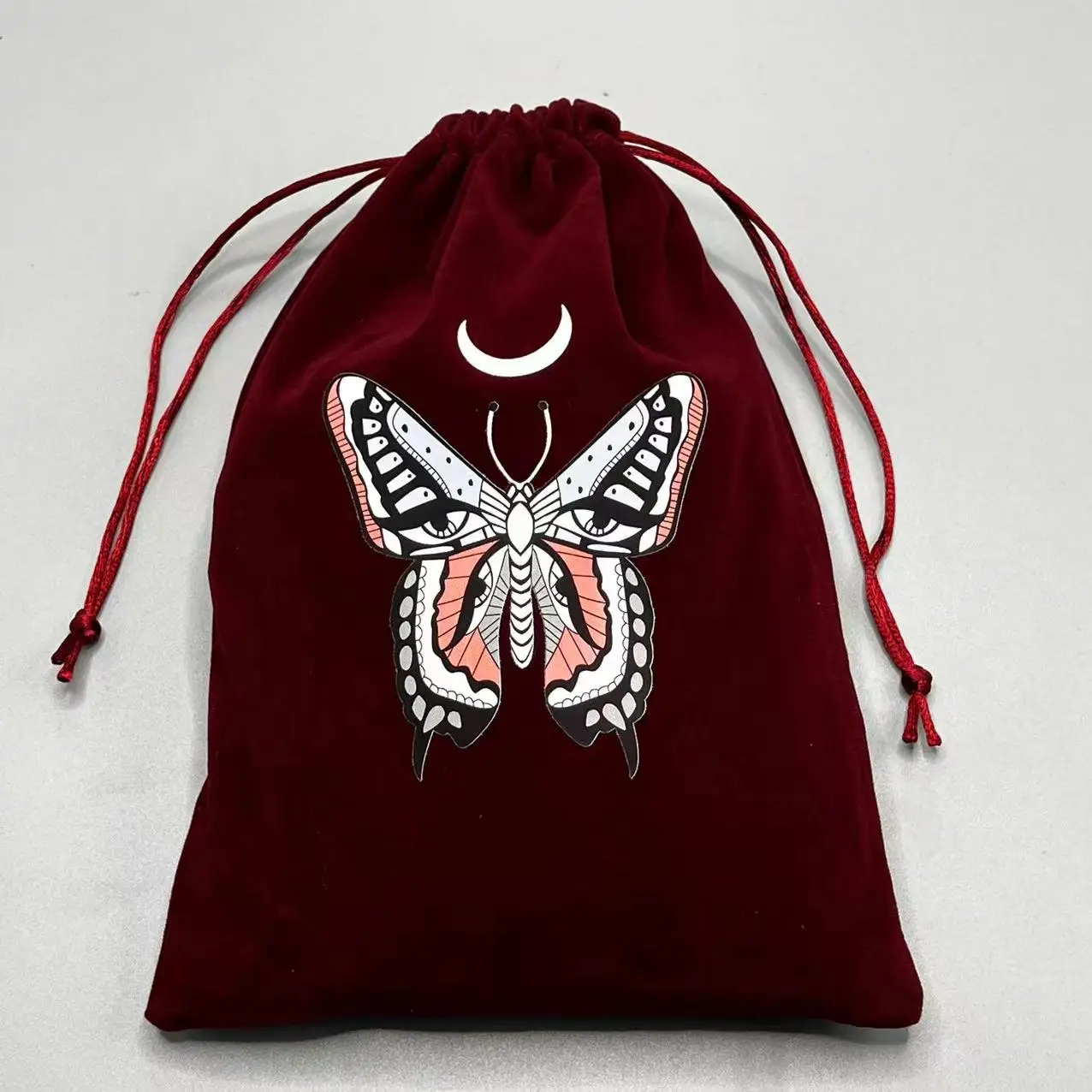 1pcs Velvet Drawstring Tarot Card Storage Bag Jewelry Cosmetic Travel Gift Bag for Holding Healing Crystals, Witchcraft Supplies