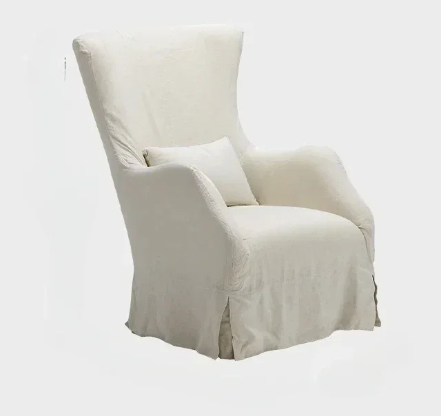 

YH Nordic/French retro wabi sabi/linen casual sofa chair home