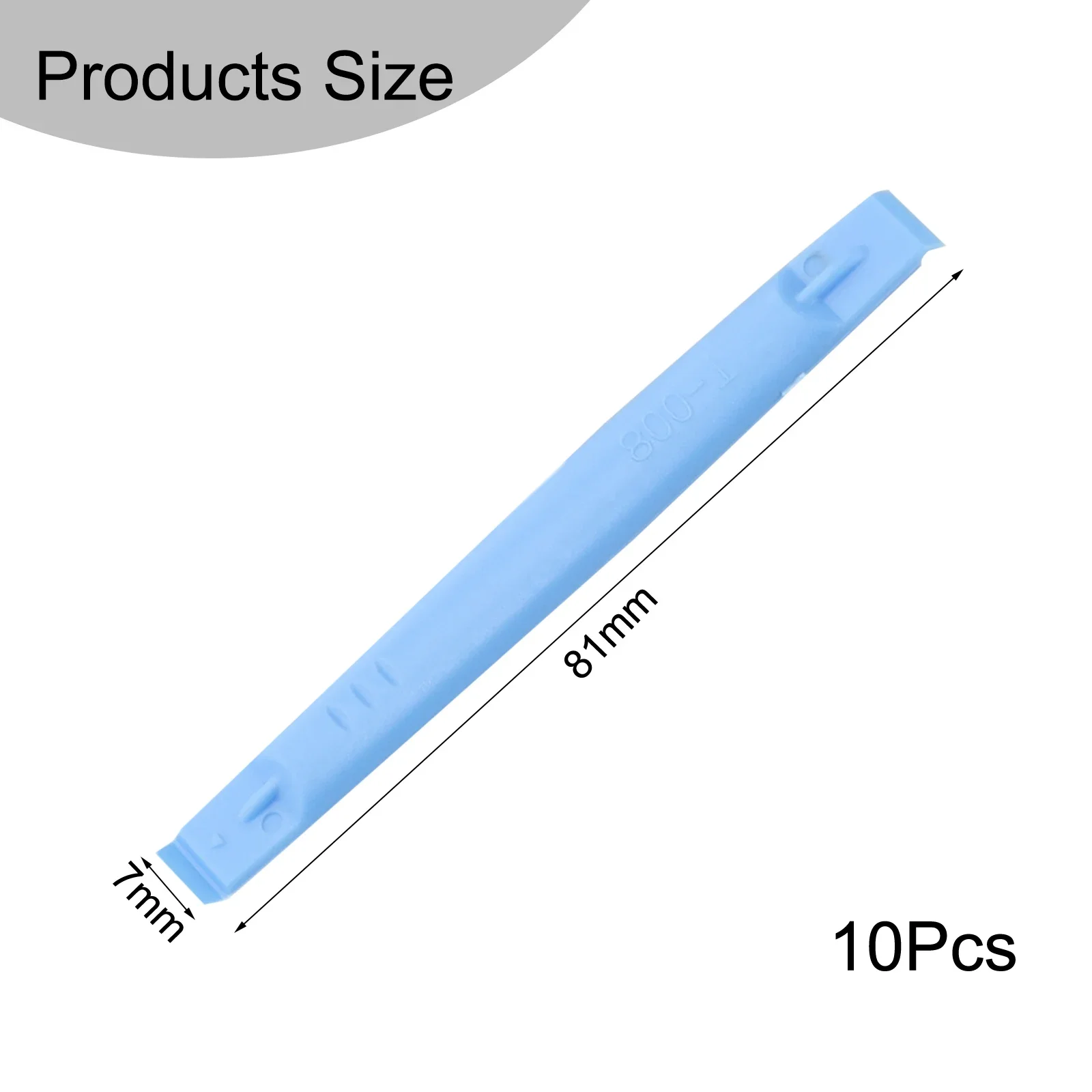 10pcs 83mm Light Blue Plastic Opening Tool Cross Crowbar DIY Spudger Cylindrical Herramientas Hand Tools Herramientas De Mano