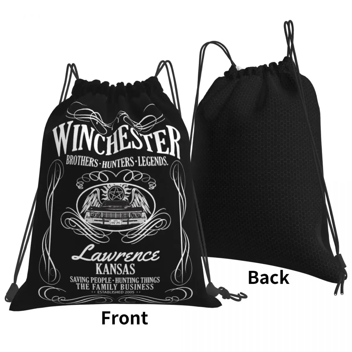 Winchester - American Legends zaini borse portatili con coulisse borsa sportiva con coulisse borsa da viaggio per la scuola di viaggio