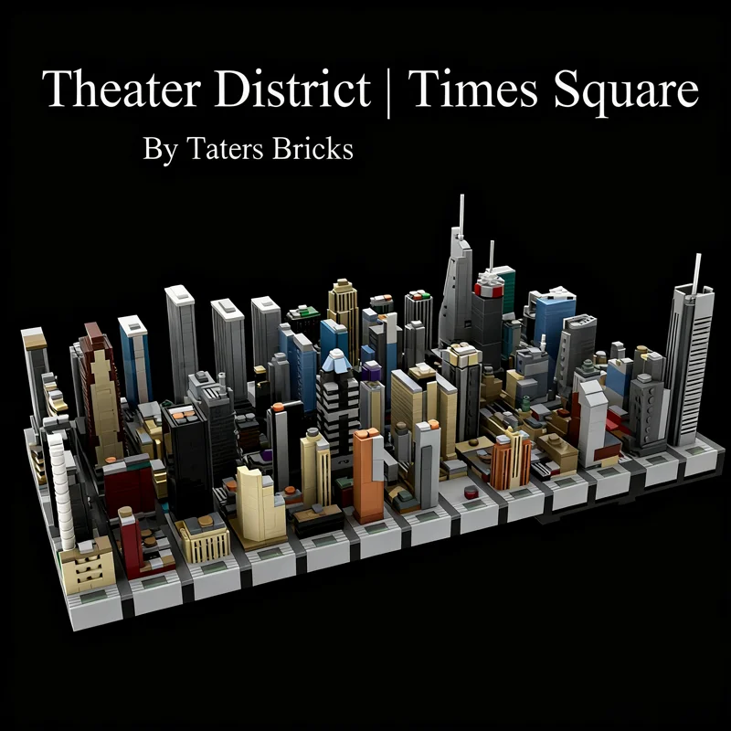 Kids Toys Nyc - 6244pcs MOC Theater District Times Square