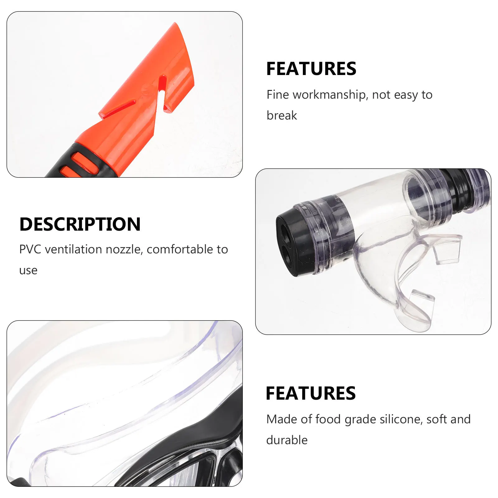 

1Set Snorkeling Gear Professional Diving Mask Multi-Function Comfortable Watertight Seal Ergonomic Dive Accessory Portable