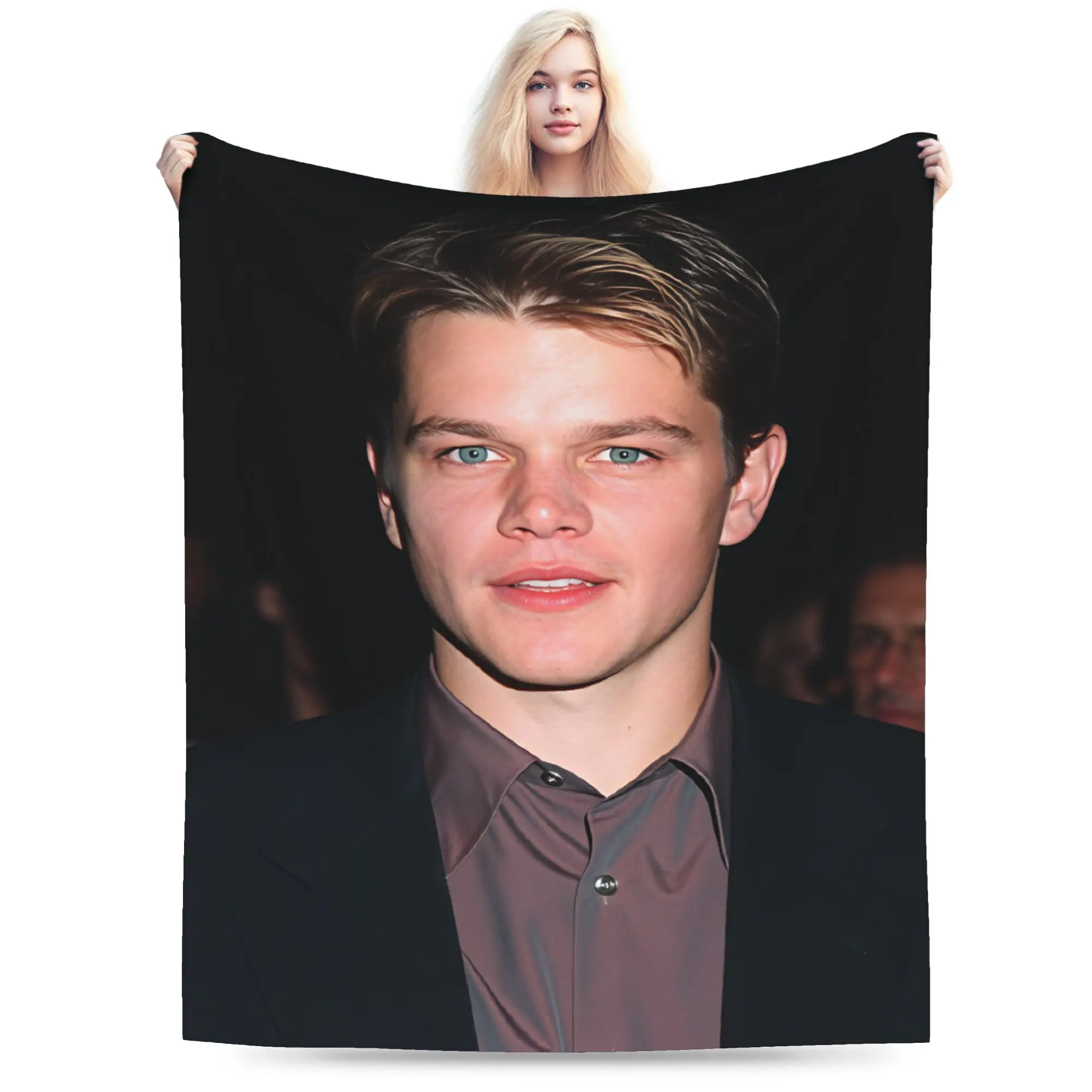 Matt Damon Flannel Blanket Kids Adults  Super Soft Bedding Throws Spring Home Decor Bedspread Sofa Bed Cover