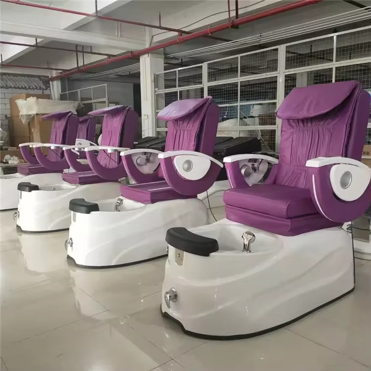 

Best Selling Furniture Equipment Nail Salon Commercial Electric Black Foot Spa Pedicure Chair With White Tub For Sale