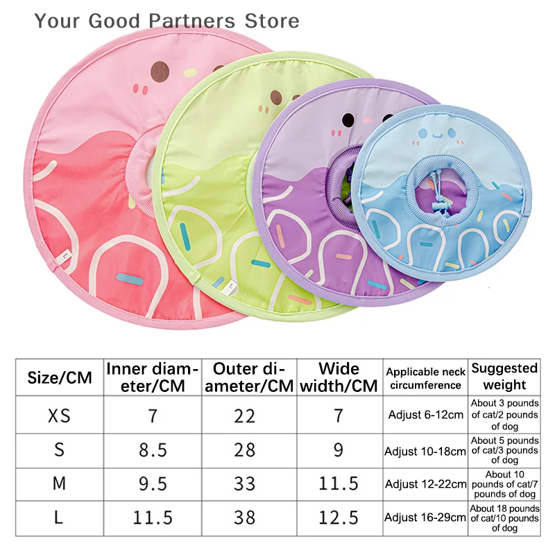 Pet Anti-Bite Lick Surgery Wound Healing Cat Dogs Health Medical Circle Pet Rehabilitation Circle Injury Protective Collar