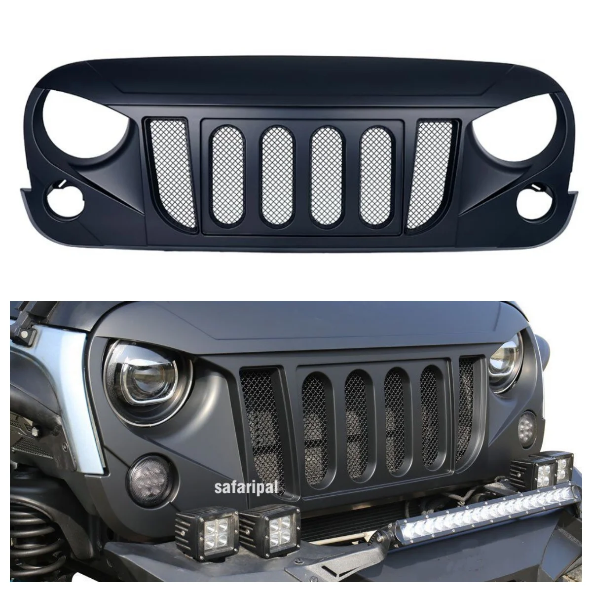 

JK Grille with net J215 ABS for jeep JK for wrangler 2007-2017 Replacement Performance