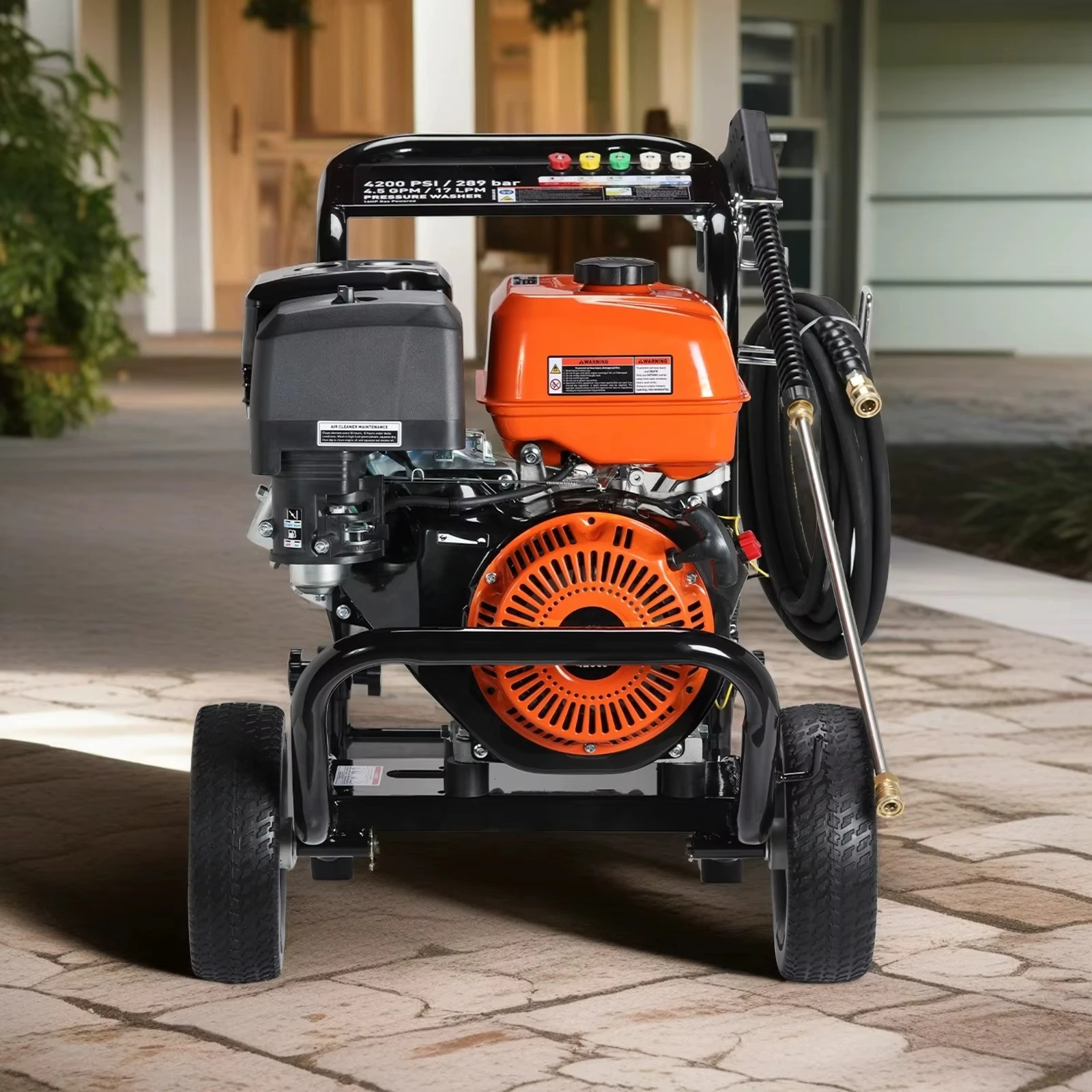 New Factory Manufacture 4200psi Triplex Pump Heavy High Pressure Car Washer Machine 420cc 4 Stroke Air Cooled Car