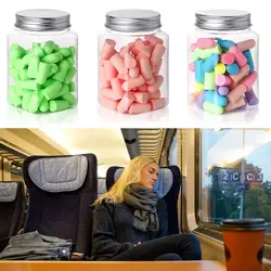 10/24/60/120PCS Multicolor Anti-noise Ear Plugs Slow Rebound Soft Noise Reduction Earplugs Sleeping Study Hearing Protector