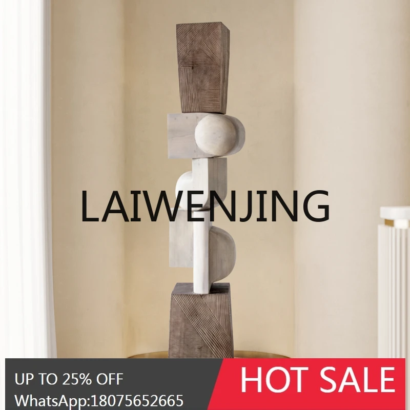 

RWJ Hallway Wood Carving Abstract Sculpture Art Sales Office Stairs Decoration