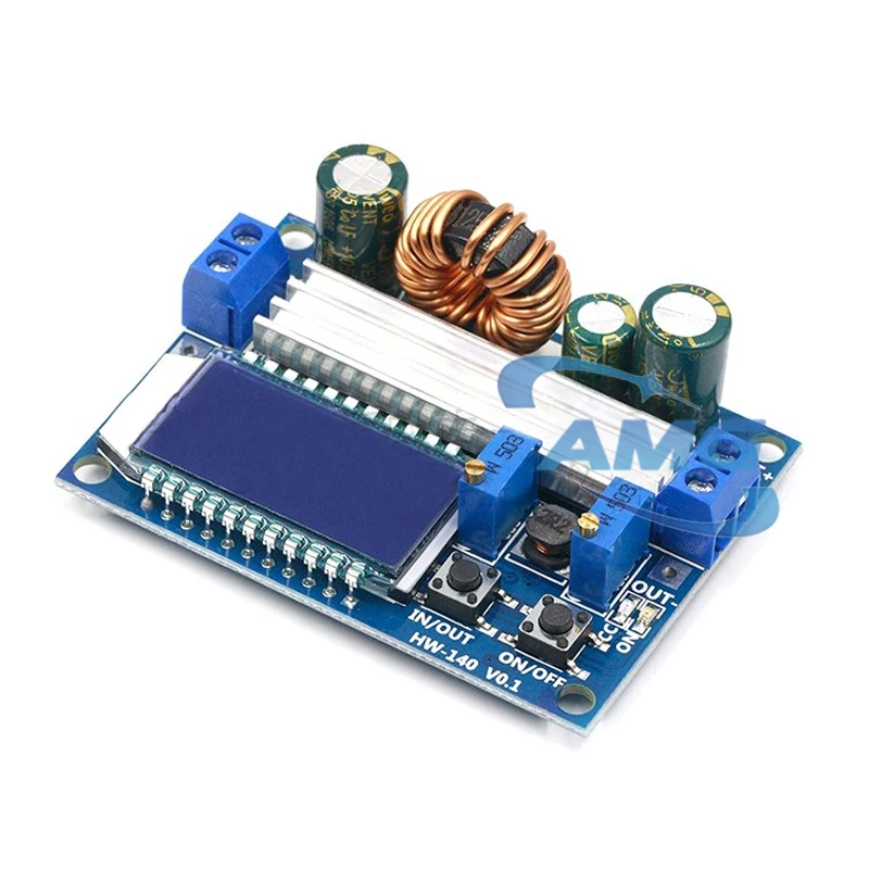 1PCS HXY 35W DC 5.5-30V to 0.5-30V digital LCD display automatic step-up and step-down adjustable board converter power module