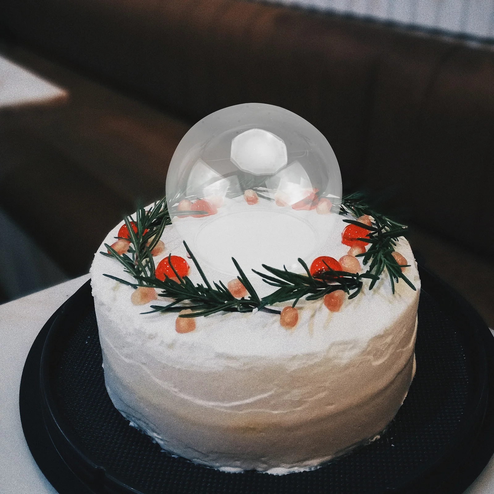 

2 Pcs Tealight Cover Decorative Domes Clear Round Cake Carrier Glass Small Display