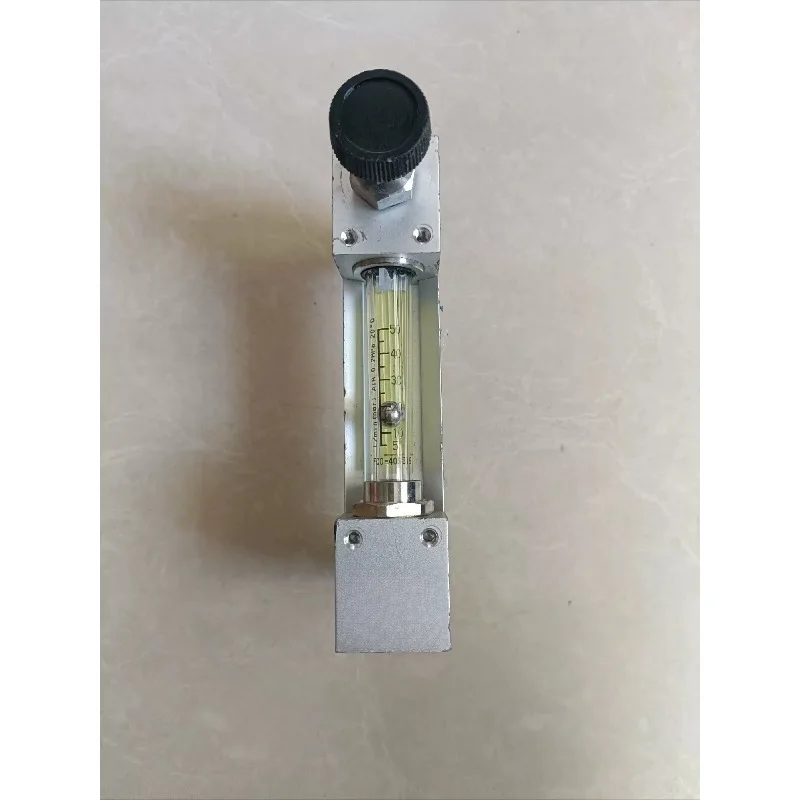 Glass Tube Flow Meter F00-401519 5-50 Range Used Slight Wear for Industrial Gas Flow Lab Testing Replacement Part