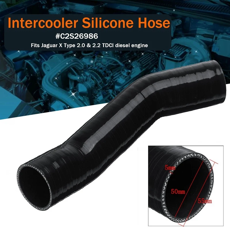 Silicone Turbo Intercooler Boost Hose Pipe Excellent Durable Rubber Process For Jaguar X Type 2.0 And 2.2 TDCI Engine