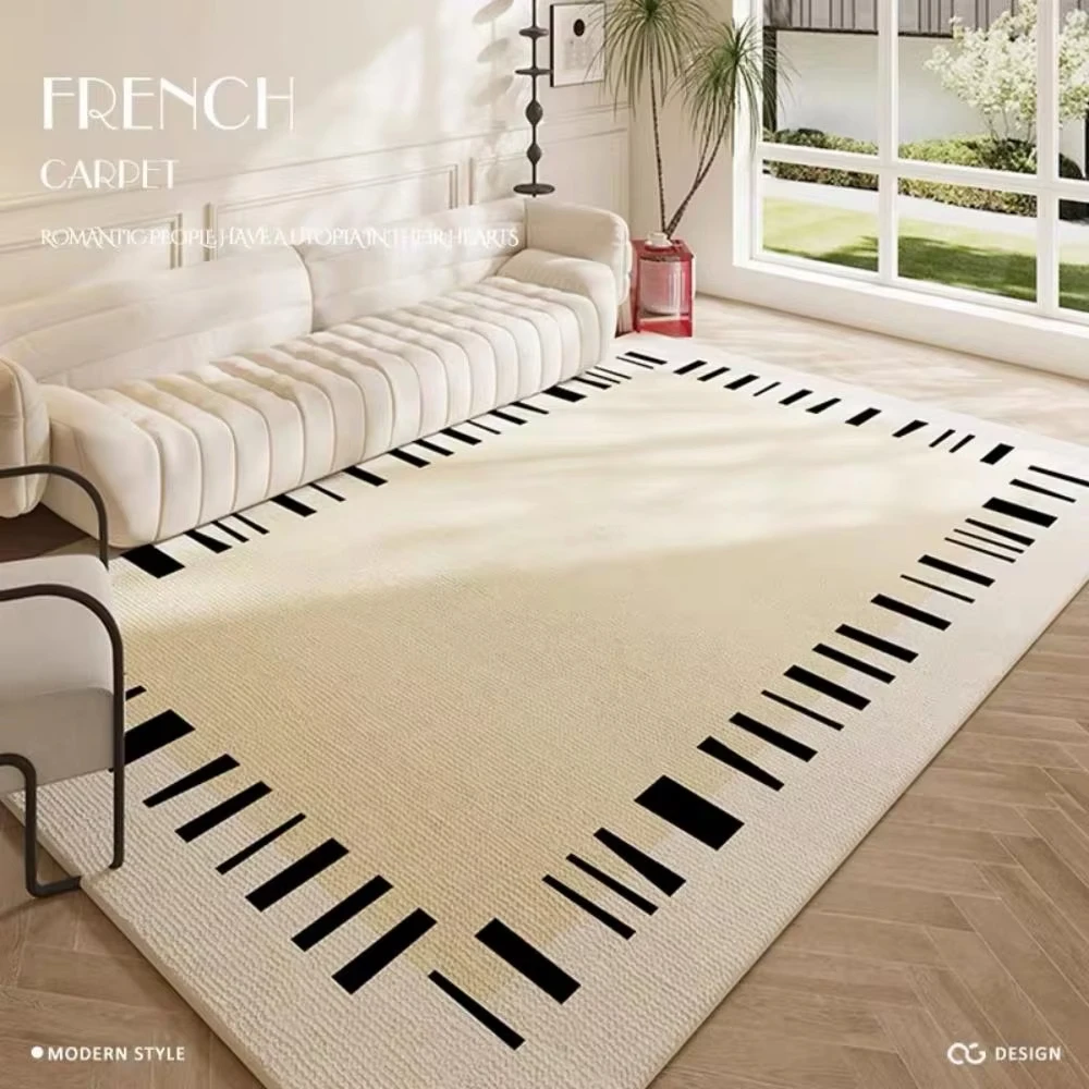 VIKAMA Nordic Abstract Carpet Living Room Carpet Bedroom Kitchen Rug Dining Room Floor Mat  Geometric Large Area Mat Home Decor