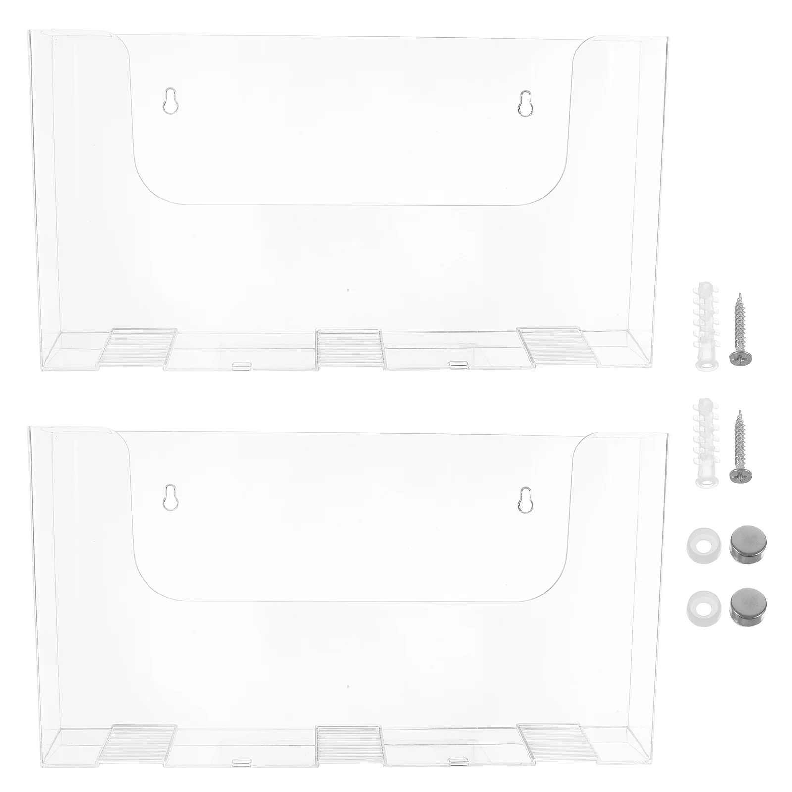 

Wall Mount File Rack Organizer for Documents Papers A4 Size Metal Wall Mounted Holder Storage Shelf Office Home Filing Station