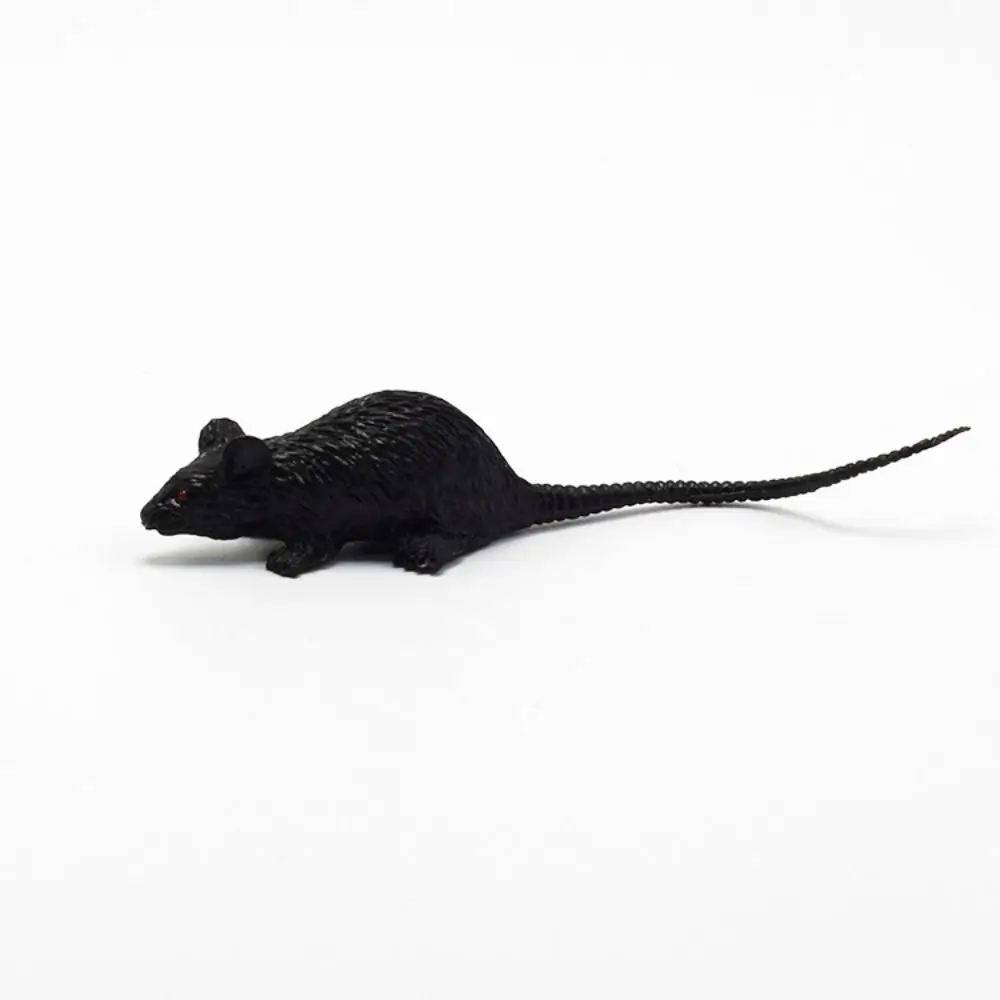 

10pcs Hallowen Party Decor Fake Rat Black Grey Mini Mouse Model Animal Figure Funny Kids Toy Trick Prank Prop