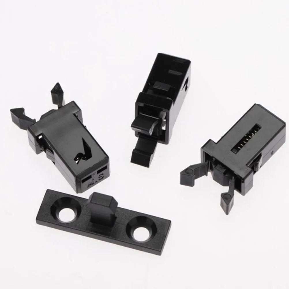 24 Pcs Trash Can Buckle Storage Bins with Lids Garbage Lock Waste Compactor Universal Push Spring Latch Door Accessories