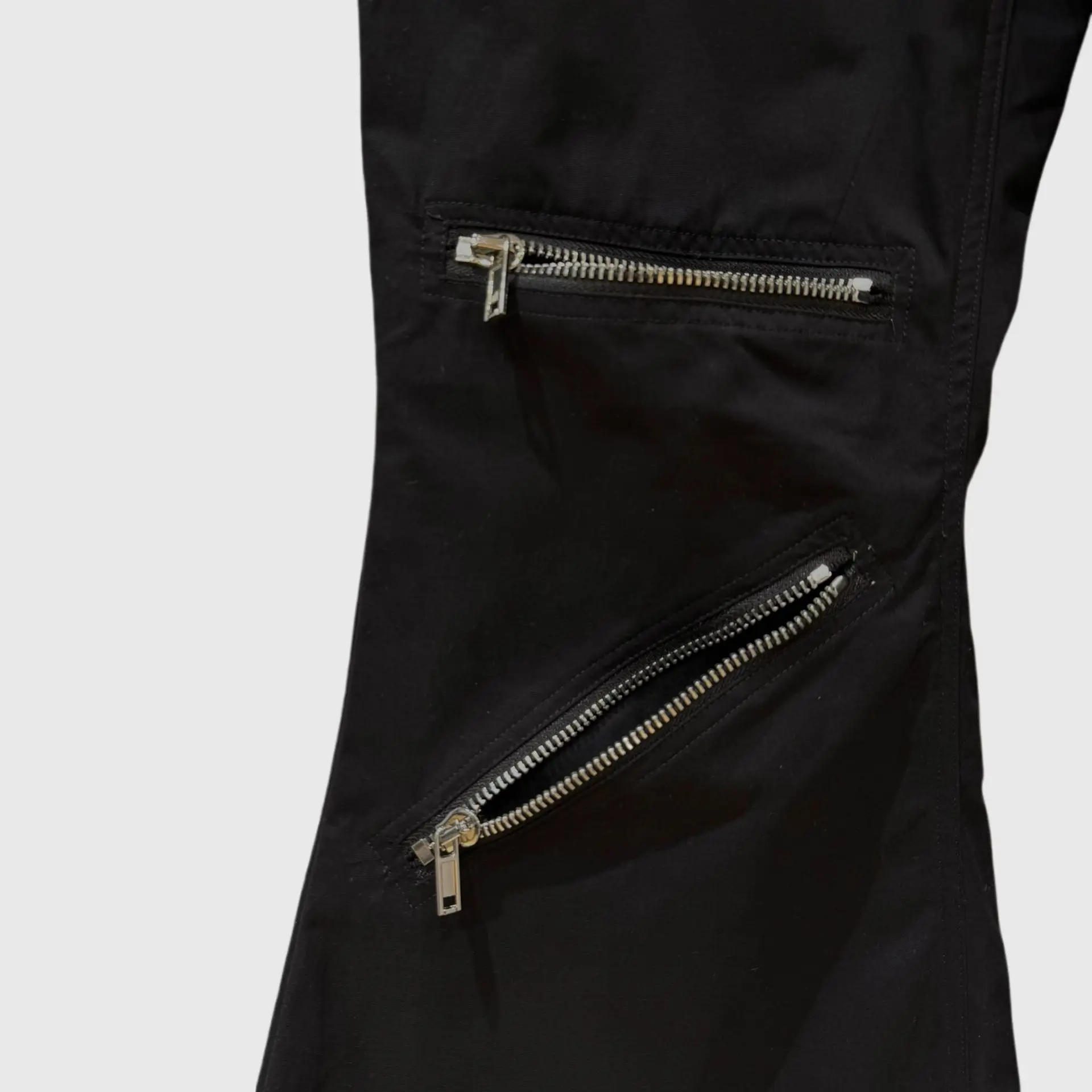 High Street Cotton Dark Ro Pant Men's Retro Design Vintage Zipper Niche Splicing Casual Flared Pants Men Clothing Men Y2k