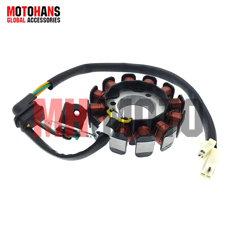 IGNITION STATOR MAGNETO COIL 12 PHASE 3 HOLE 2+2 FEMALE PLUG MOTORCYCLE ACCESSORIES FOR SUZUKI DR150 GIXXER150