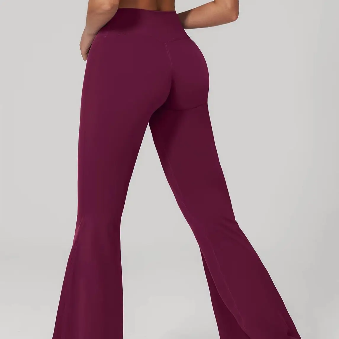 

Sports Pants High Waist Wide Leg Yoga Pants Women's Fitness Bell-bottoms Running Sports Flared Pants Female Gym Workout Flared