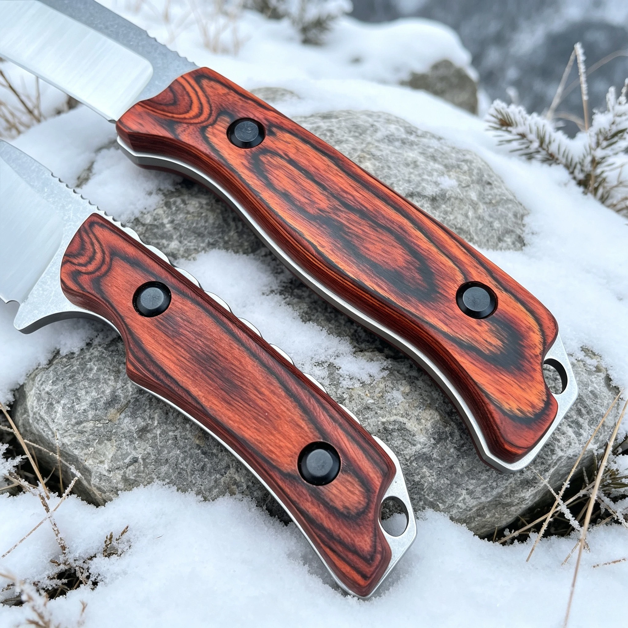 15002 Hidden Canyon 15017 Fixed Knife with CPM-S30V – Leather Sheath – Multi-Purpose Camping and Fishing Tool view 3