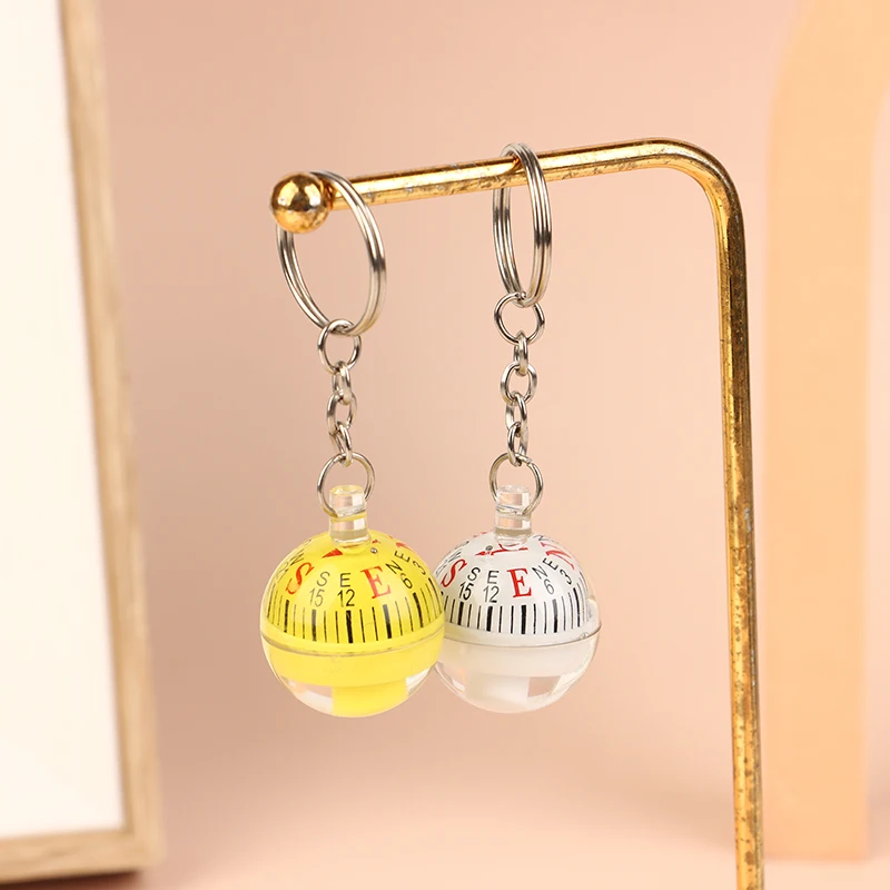 Round Shape Small Mini Survival Compasses For Outdoor Camping Hiking Travel Precision Dial EDC Ball Keychain